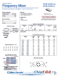 Datasheet SCM-2500NL manufacturer Mini-Circuits